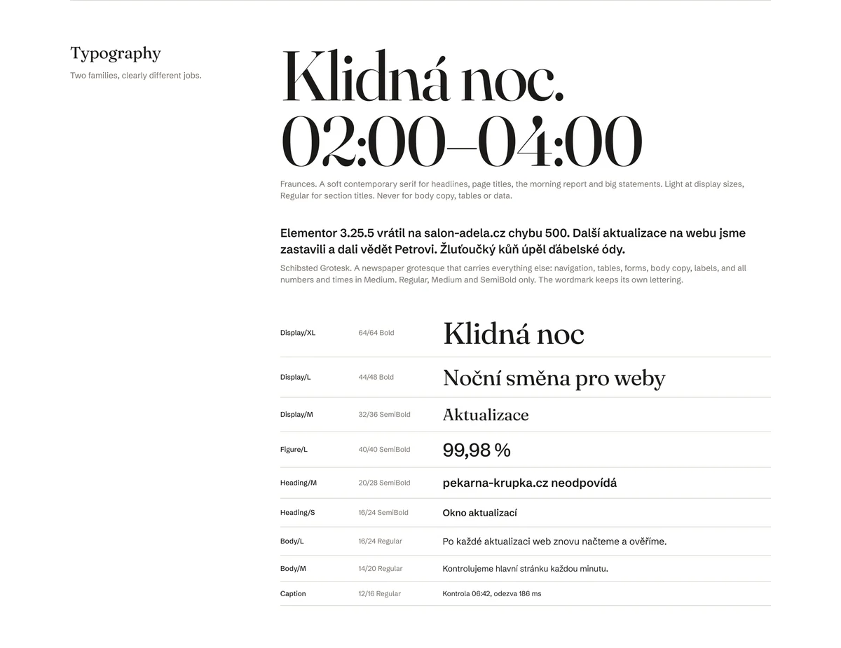 Nightshift: Typography